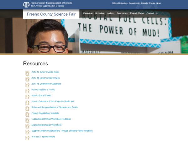 Resources - Fresno County Science Fair Website